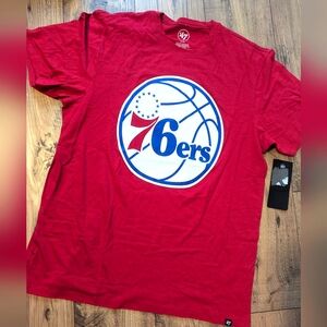 Philadelphia 76'ers NWT '47 brand XL men's T-shirt